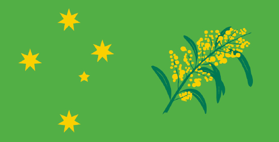 Wattle Day Flag Product