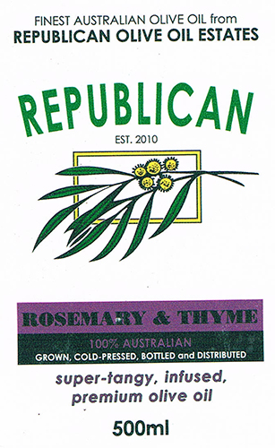 Olive Oil Estate Rosemary and Thyme